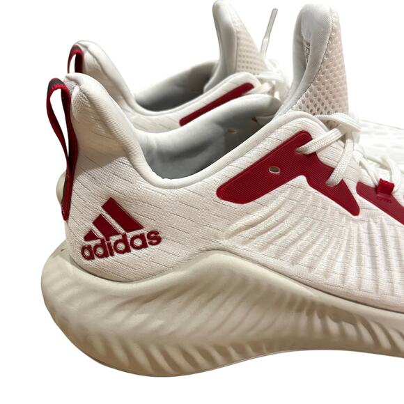 adidas Alphabounce Men’s Red White Athletic Sneakers SZ 14 Nebraska Player Issue main image 8